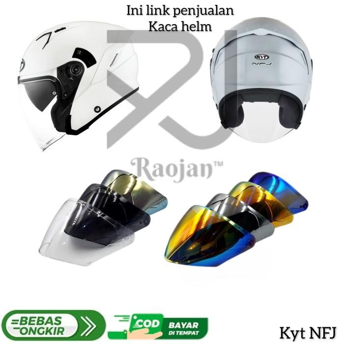KACA HELM KYT NFJ VISOR HELM KYT NFJ