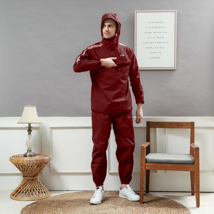 JAS HUJAN SAKU KANGGURU V2 TWINS19 TWINS NINETEEN SETELAN JAKET CELANA PRIA WANITA