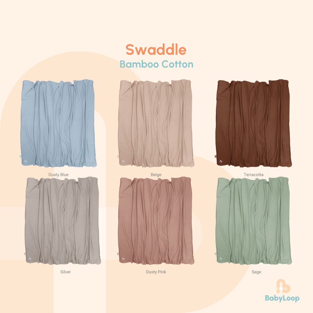 Murah Kain Bedong Bayi - Baby Swaddle Bamboo Cotton - Baby Loop