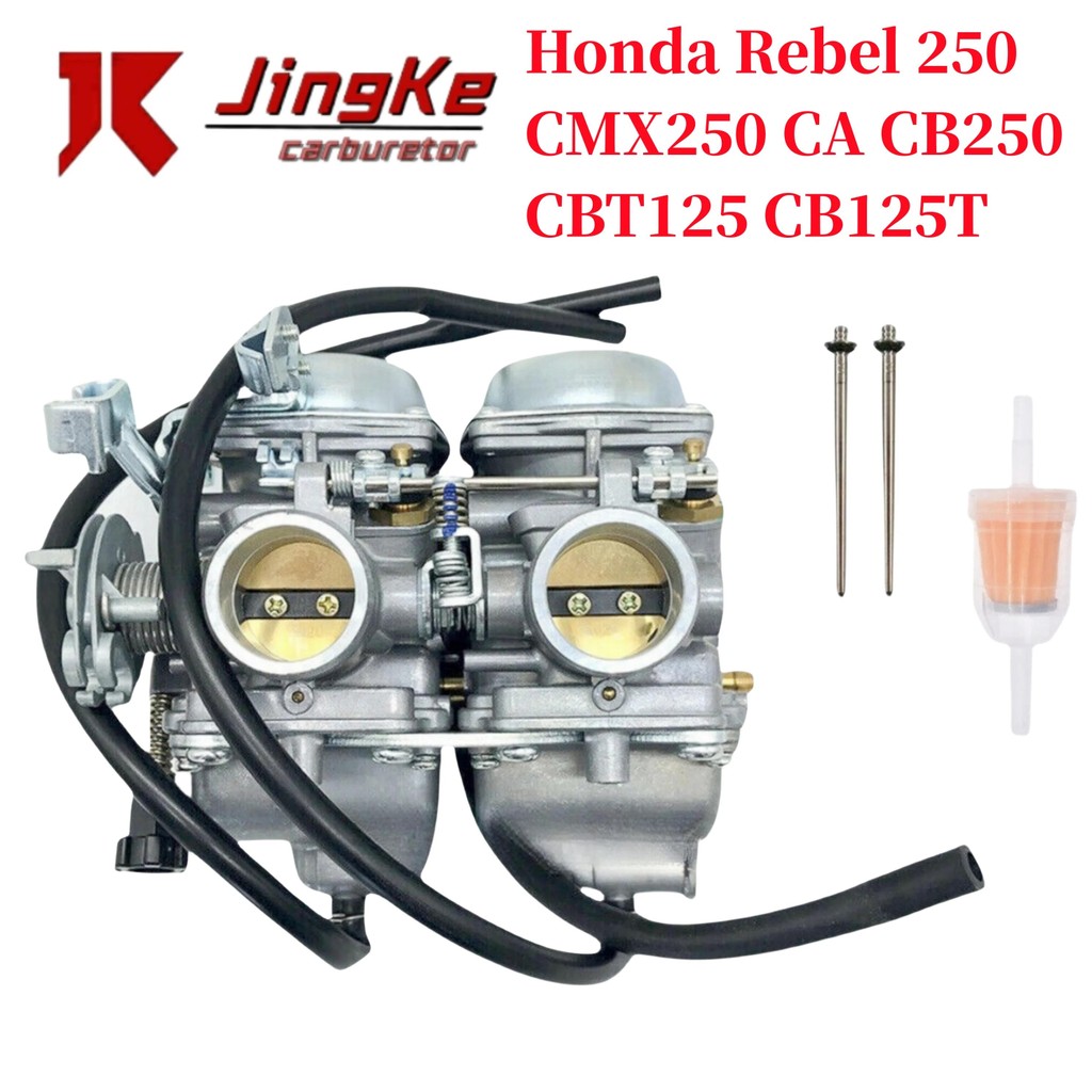 Twin Cylinder Motorcycle Carburetor Honda Cbt125 Cb125T Cb125 Ca250 Rebel 250 Cb250 Cmx250 Spd26J Qj