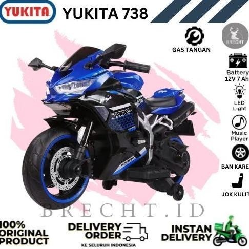 mainan motor aki anak yukita 738 / mb 191 ninja zx 25r kawasaki berkualitas