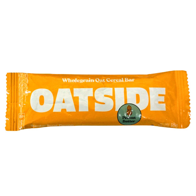 

S24847 OATSIDE WHOLEGRAIN OAT CEREAL BAR PEANUT BUTTER BISCUIT 18GR MAJU BERSAMA (20250413)