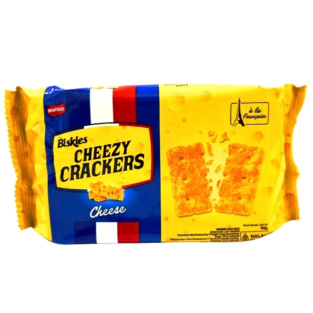 

S25010 BISKIES CHEEZY CRAKERS CHEESE SANDWICH 96GR MAJU BERSAMA