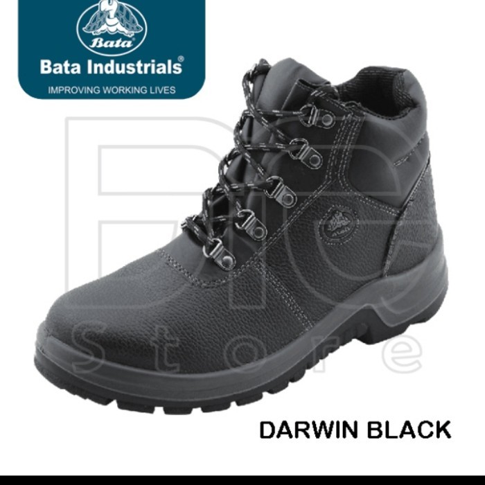 TERLARIS Sepatu Safety shoes Bata Darwin Black
