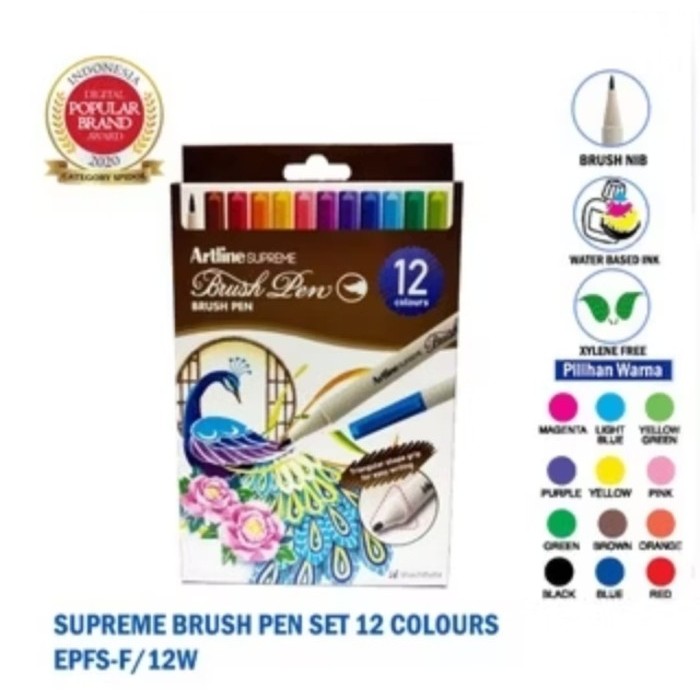 

TERBARU ARTLINE BRUSH PEN SUPREME SET 12 COLOUR BISA GRAB!