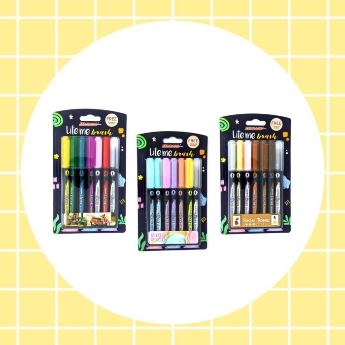 

TERBARU New Standard Lite Me Brush Blister (Brush Pen/Marker Lukis/Pena BISA GOSEND!