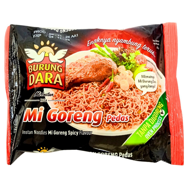 

S23522 BURUNG DARA GORENG PEDAS MIE INSTANT 65GR MAJU BERSAMA (20250506)