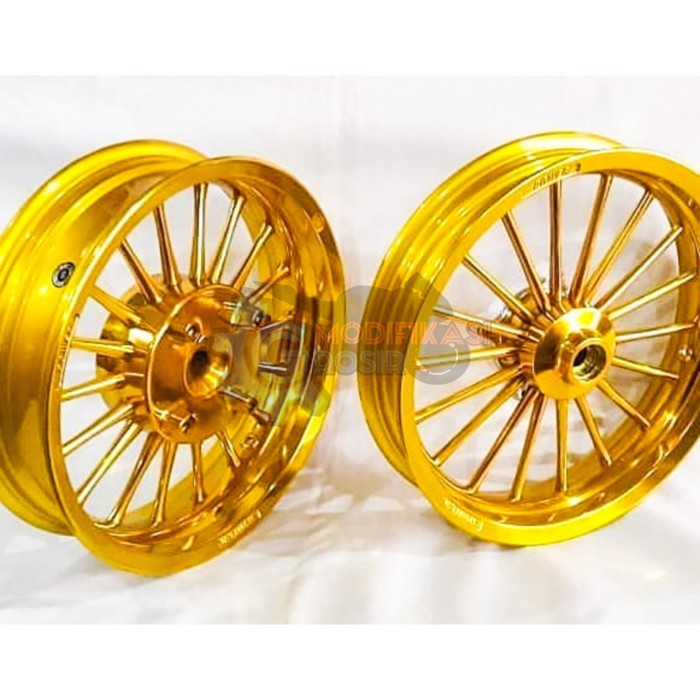 VELG RACING TAPAK LEBAR POWER PCX 150 NEW CLASSIC P18 GOLD 100% ORI