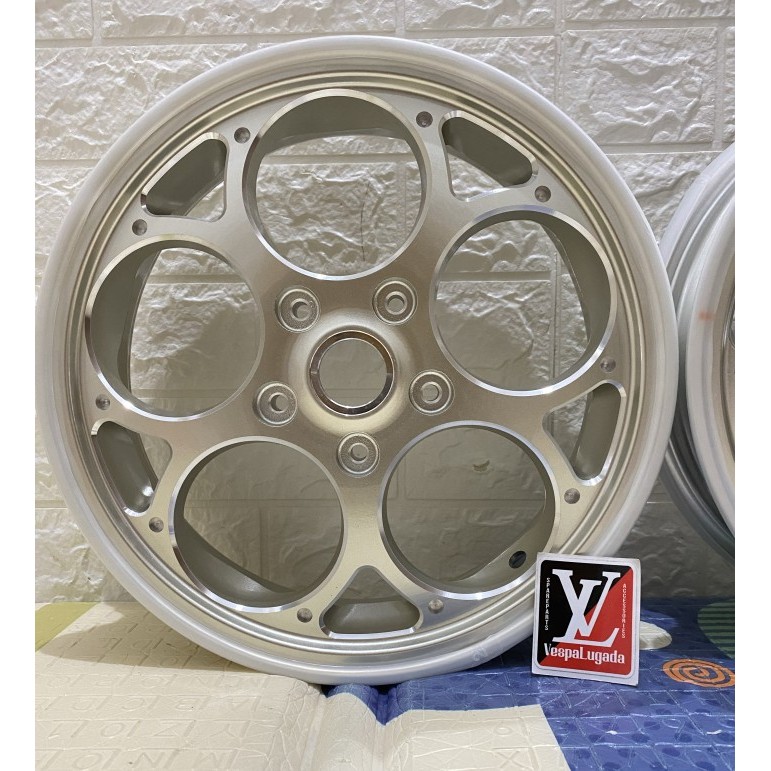 VELG CNC VESPA MODEL MARUS - SILVER