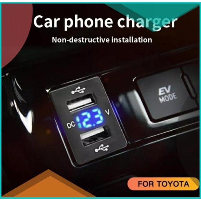 SGA | Dual USB Port Charger Mobil TOYOTA Innova Avanza Xenia 07D35Z4 l