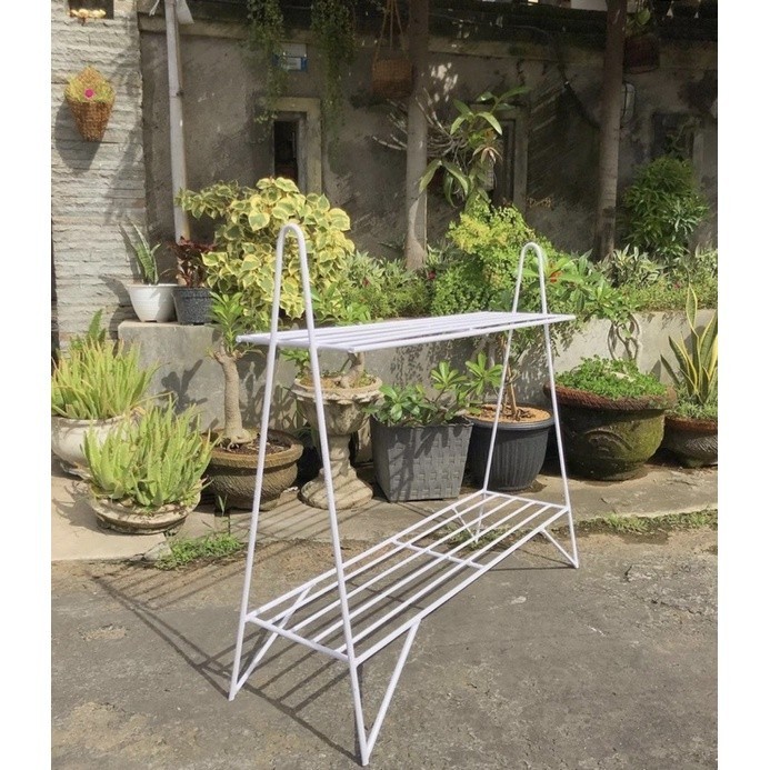 RAK POT 2 SUSUN /RAK SEPATU 2 SUSUN / RAK POT BESI MINIMALIS