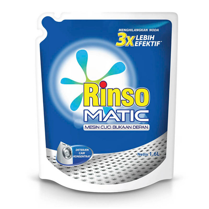 RINSO MATIC/RINSO MATIC BUKAAN DEPAN/RINSO CAIR FRONT LOADING/RINSO