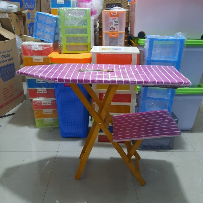 MEJA SETRIKA / PAPAN SETRIKA / MEJA GOSOK KAYU / MEJA