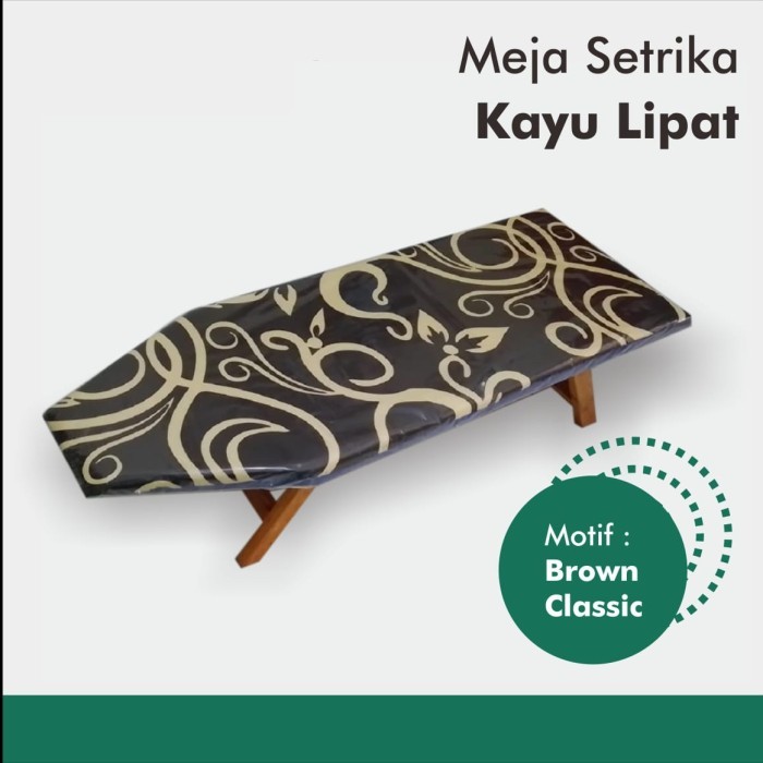 MEJA GOSOK LIPAT KAYU SETRIKA