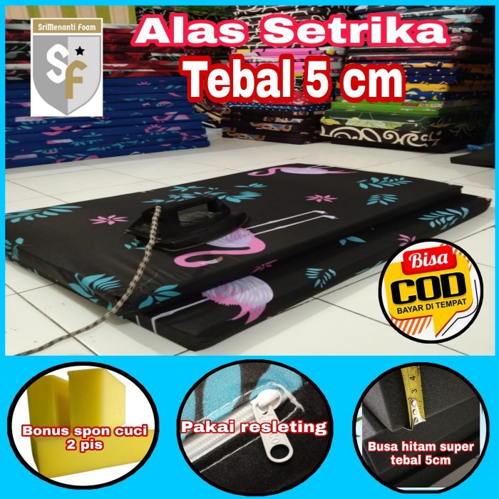 ALAS SETRIKA 5CM.BUSA HITAM.ALAS SETRIKA INOAC.ALAS GOSOK.SETRIKA