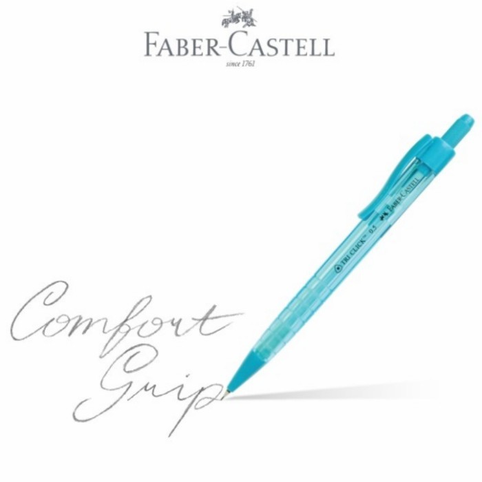 

Faber Castell Mechanical Pencil Tri Click 0.5Mm / Pensil Mekanik Faber