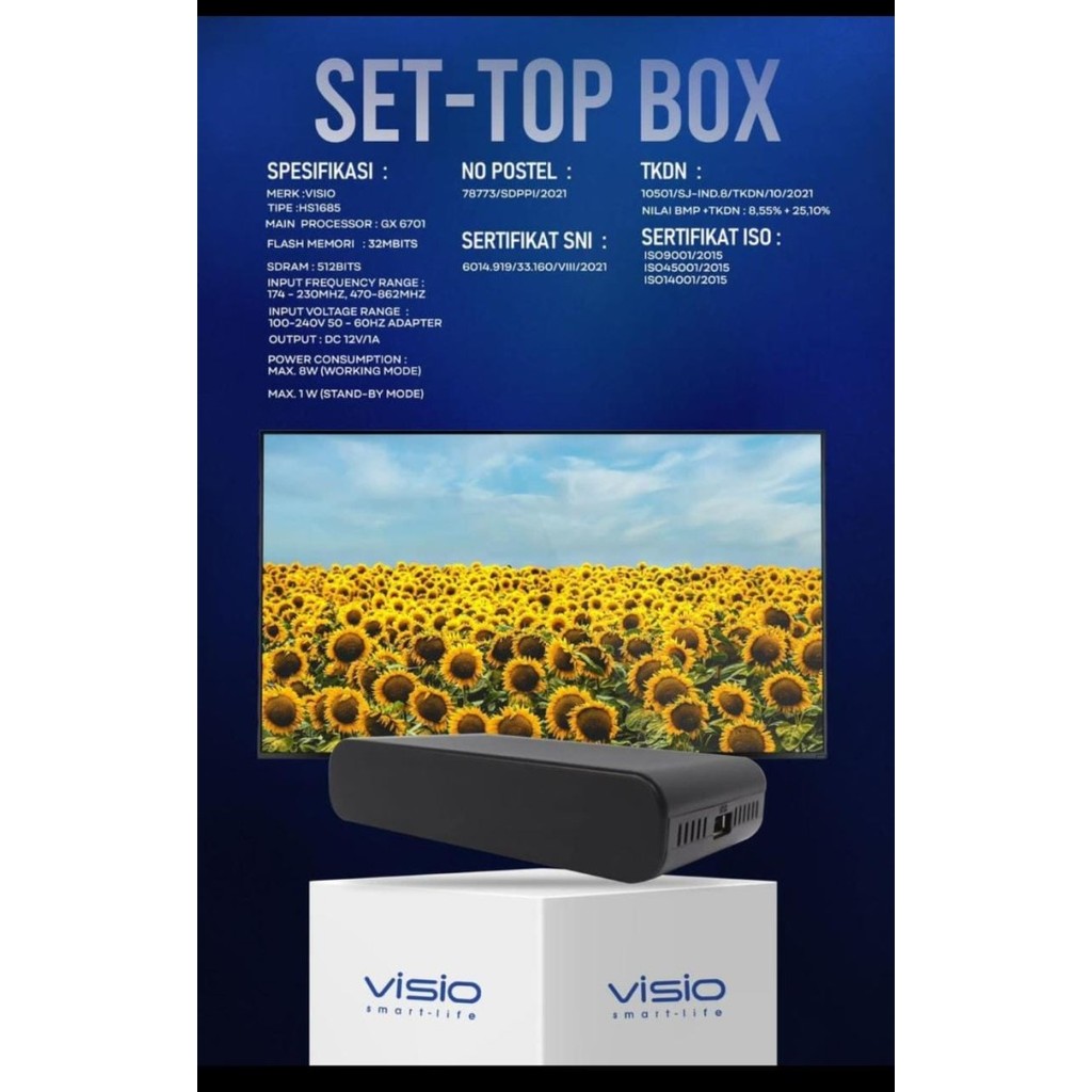 SET TOP BOX VISIO HS1685 - ORIGINAL