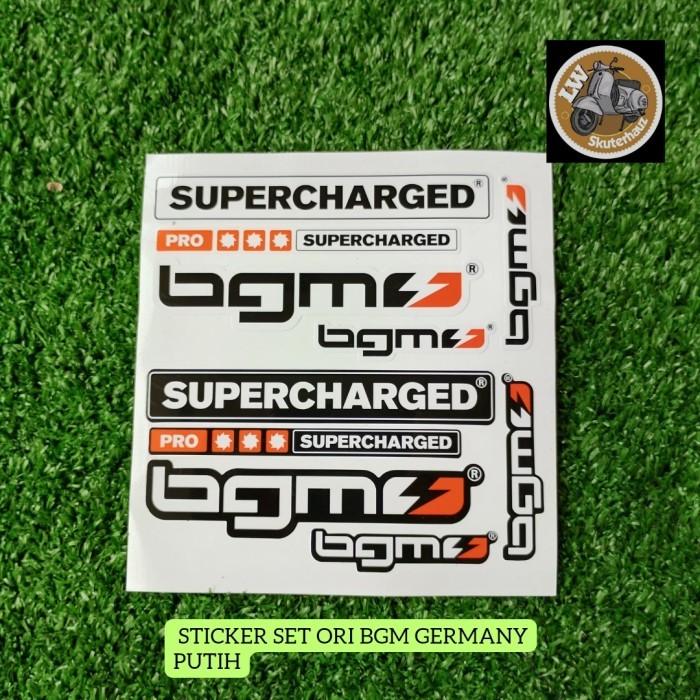 

TERLARIS! Sticker Set BGM Germany warna Putih