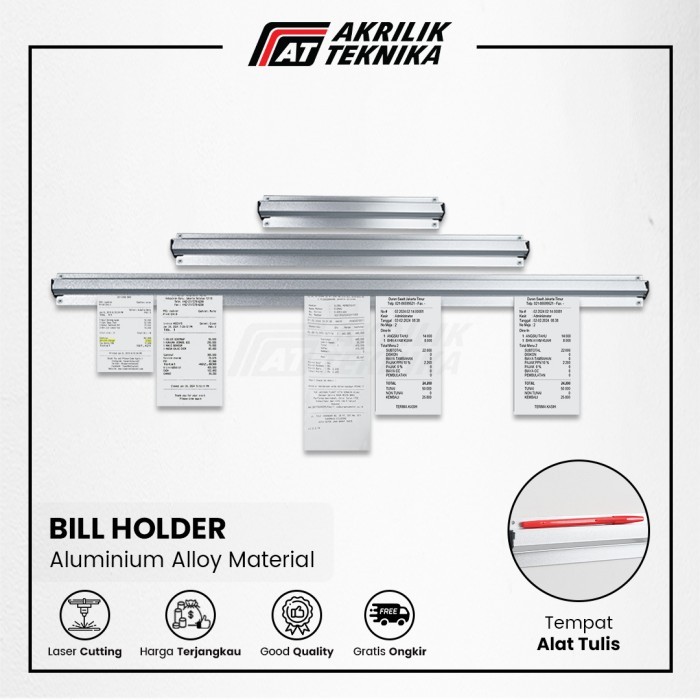 

HOT SALE! Bill Holder / Capitan Nota Bon Stainless / Receipt Holder