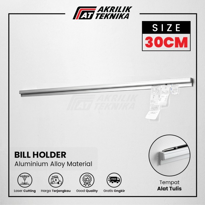 

PROMO! Bill Holder / Capitan Nota Bon Stainless / Receipt Holder - 30cm