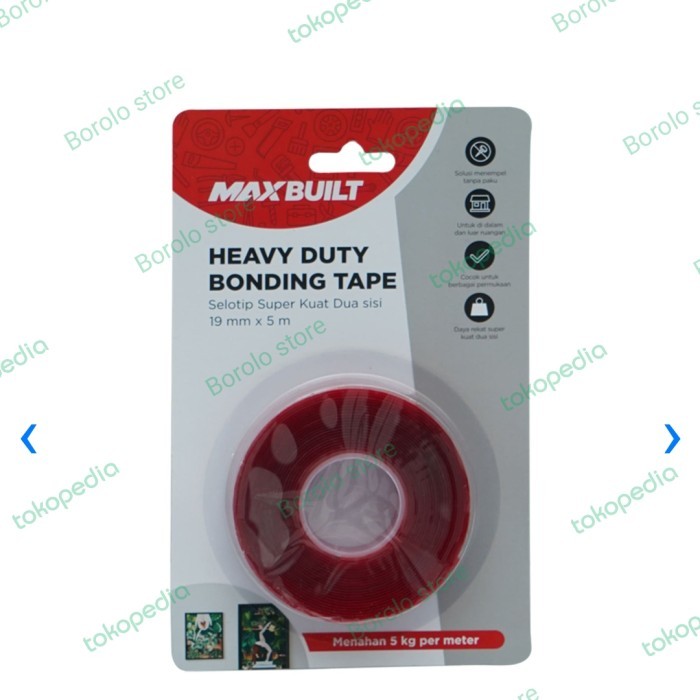Maxbuilt double tape heavy duty akrilik 1,9 cm x 5 Mtr