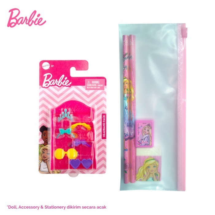 

BARBIE DOLL & STATIONARY SET (RANDOM) - MAINAN BONEKA ANAK PEREMPUAN