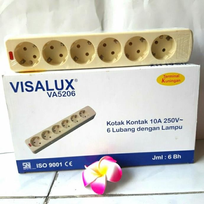 READY STOP KONTAK ARDE 6 LUBANG VISALUX TERMINAL KUNINGAN (SNI) VA-5206
