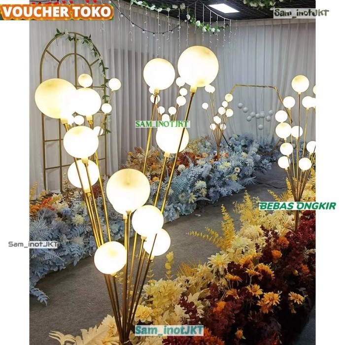 New Lampu Berdiri Dekorasi Panggung Lampu Led Hiasan Cafe / Restoran Murah