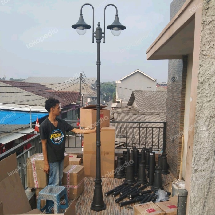Lampu Tiang Outdoor-Lampu Hias Taman Tinggi 3 Meter Murah