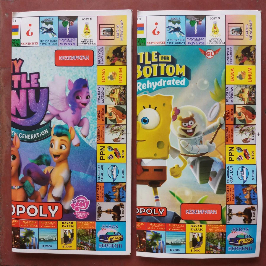 Monopoly 2 in 1 Besar (Monopoli Ular Tangga) / monopoli / mainan tradisional / mainan jadoel