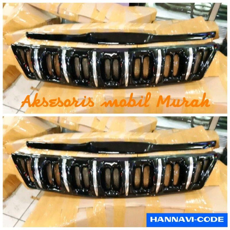 Grill Innova Apollo 2012 2013 Hitam Glossy List Chrome