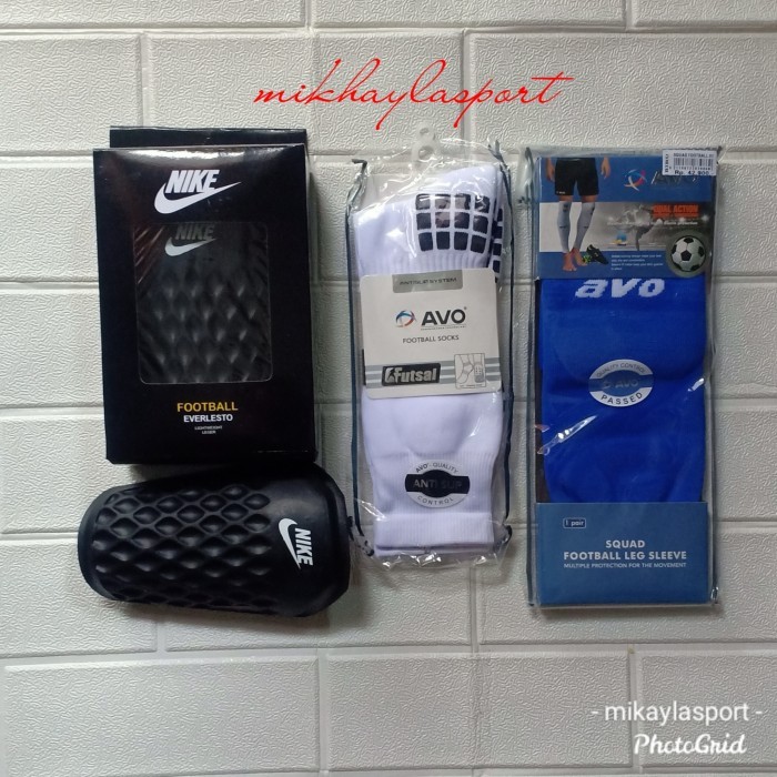 Murah paket komplit kaos kaki antislip deker bola futsal kaos kaki sambung Non COD