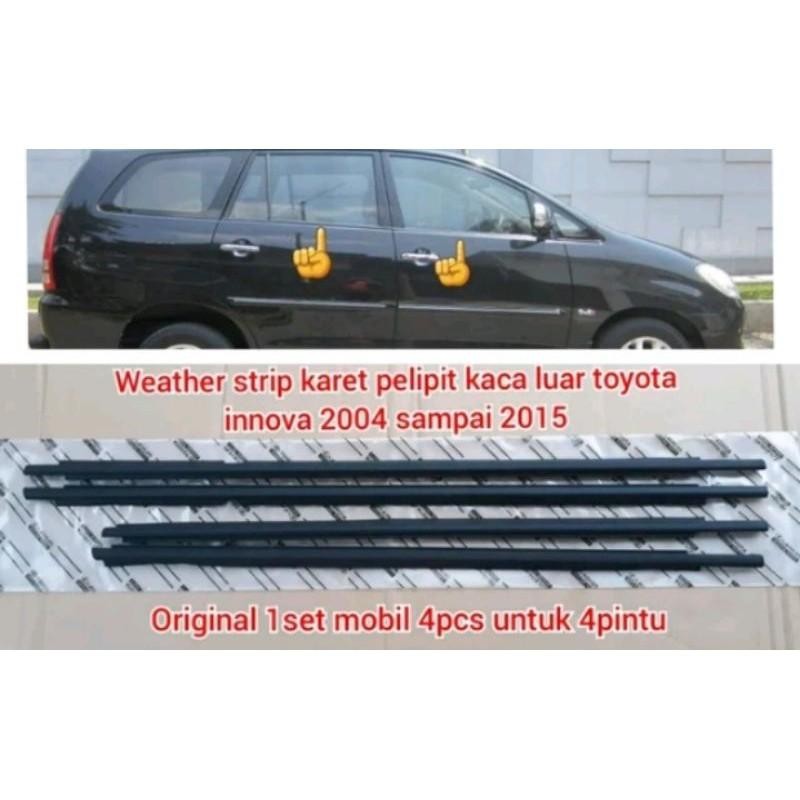 Weather Strip Karet Pelipit Kaca Luar Toyota Innova Original
