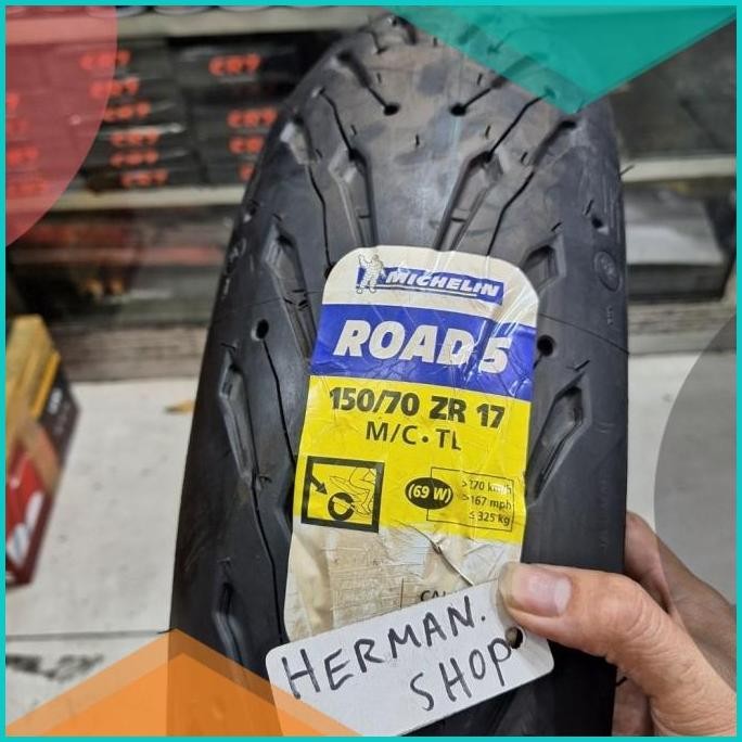 BAN MICHELIN PILOT ROAD 5 150/70-17 150 / 70 - 17 PILOT ROAD 5 150 70