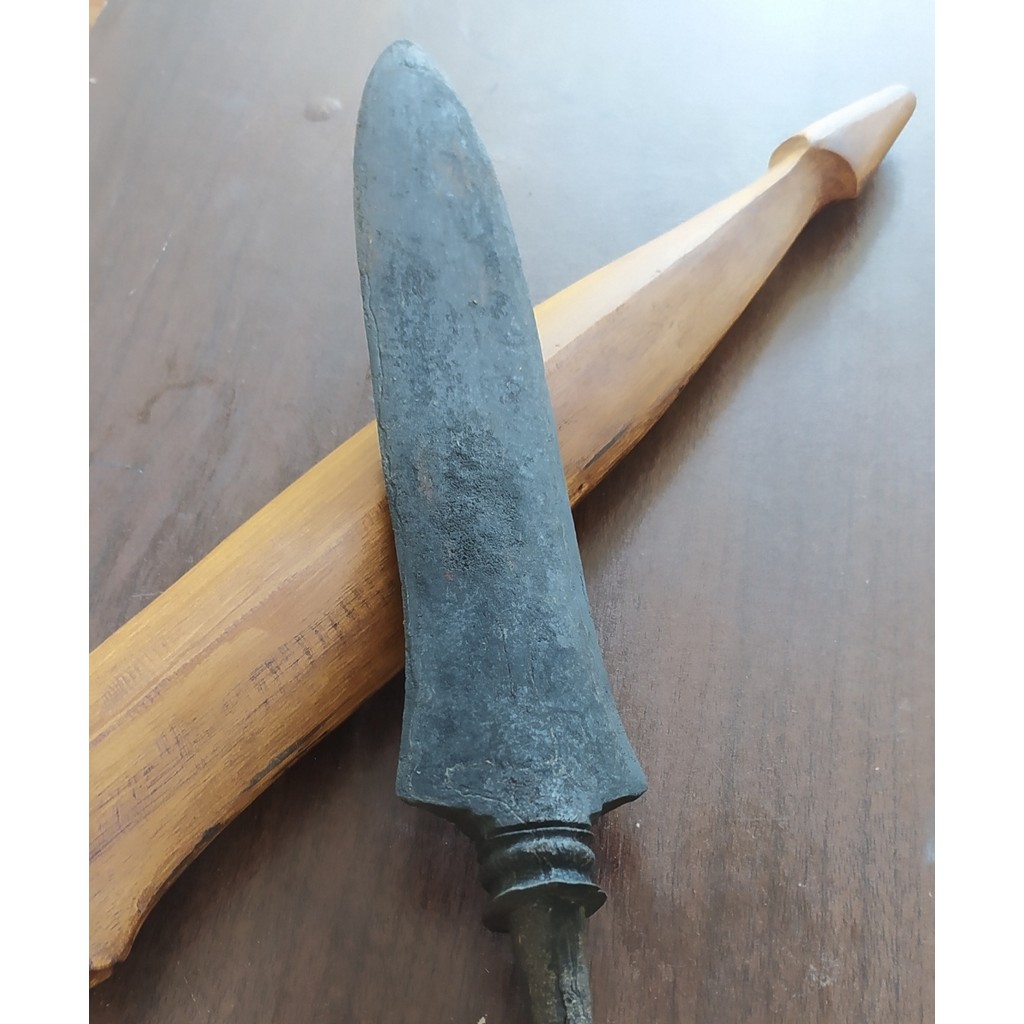Tombak Pusaka Bugel Kelengan Tuban Wingit Merbawani Jumbo Tebal Lebar