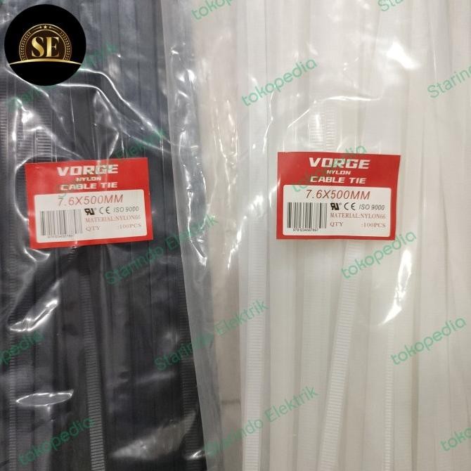 

Promo kabel Ties Cable pengikat VORGE 7.6 x 500 mm 7,6 x 50 cm 50cm 500mm COD