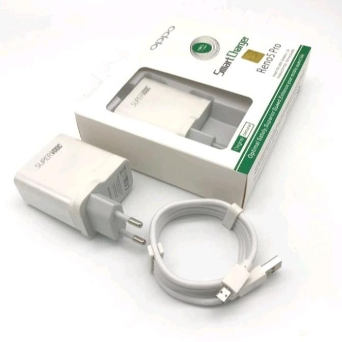 Charger Oppo 30W Type-C & Micro Super Vooc Fast Charging Oppo Type A53 A54 Reno 4 Reno 5