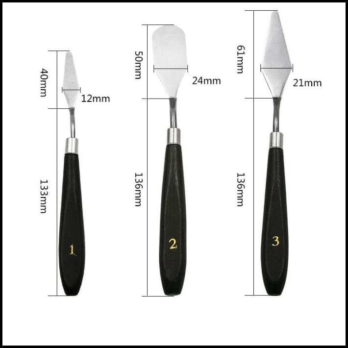 

GRATIS ONGKIR 5 PCS OIL PAINT SCRAPER SET SPATULA / ALAT CAMPUR CAT PALLET PALETTE !!!!!