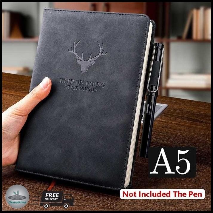 

Leather Notebook Journal Buku Catatan Jurnal Harian A5 180 Lembar