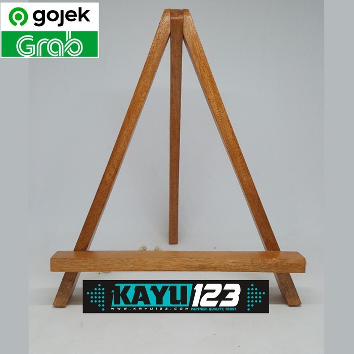 

TERBARU! Wooden Easel 28x21 cm Stand Kayu Tripod Kayu Photo Stand Lukis (WE-01)
