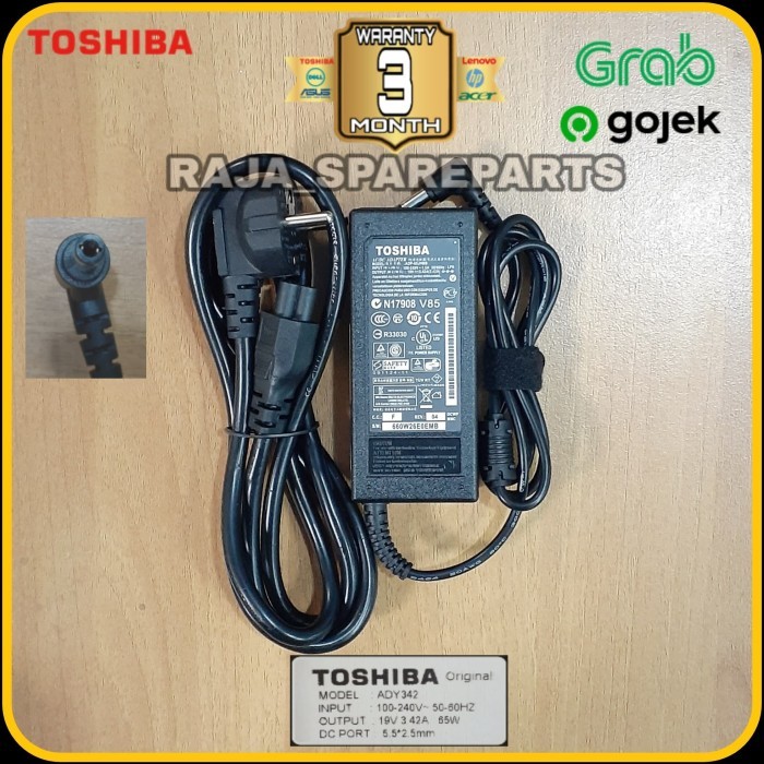 ADAPTOR CHARGER ORIGINAL LAPTOP TOSHIBA SATELLITE L510 L740 L745 L735