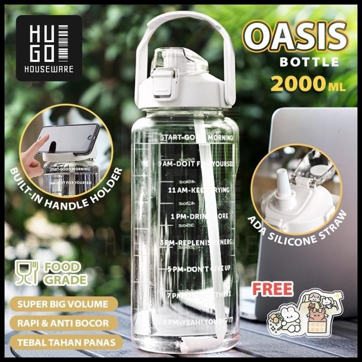 HUGO Botol Minum 2 Liter Bening Botol Air Minum Anak Sekolah Kantor