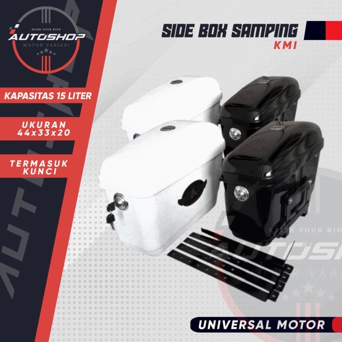 Kianoka Side Box Samping Touring Harley Bobber Japstyle 15 Liter Universal Motor
