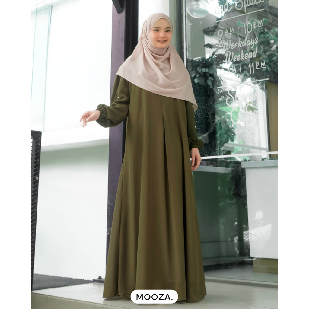 Nazira Abaya | Model Gamis Terbaru | Baju Muslimah | Model Baju Gamis Kombinasi Brokat Terbaru