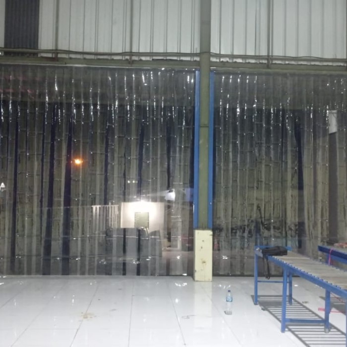 tirai pvc curtain clair tinggi 206cm x lebar 226cm