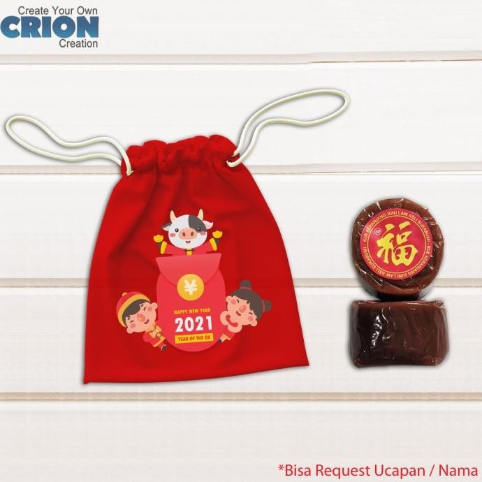 

Fgh Pouch Hampers Imlek Kue Keranjang Bisa Request Ucapan / Nama / Kata