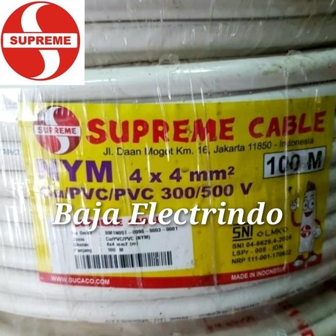 Kabel Listrik Nym 4X4Mm Supreme @50M/100M Nym 4 X 4 Mm 4X4 Mm