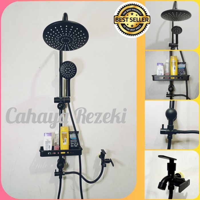 tiang shower colom / tiang shower pancuran complete FREE TEMPAT SABUN