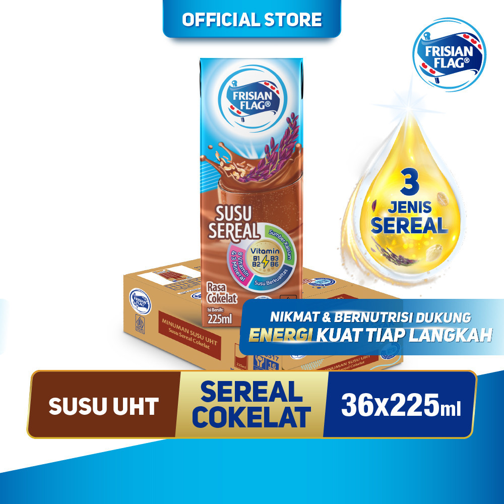 

Frisian Flag UHT Chocolate Cereal 225ml x36