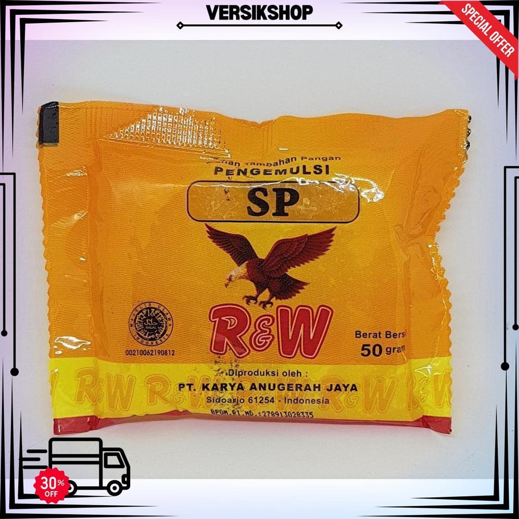 

Emulsifier Kue/Pengemulsi Kue/ Sp 50 Gr R&W Rajawali Bj Promo Puncak